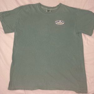 teal oversized ron jon tee